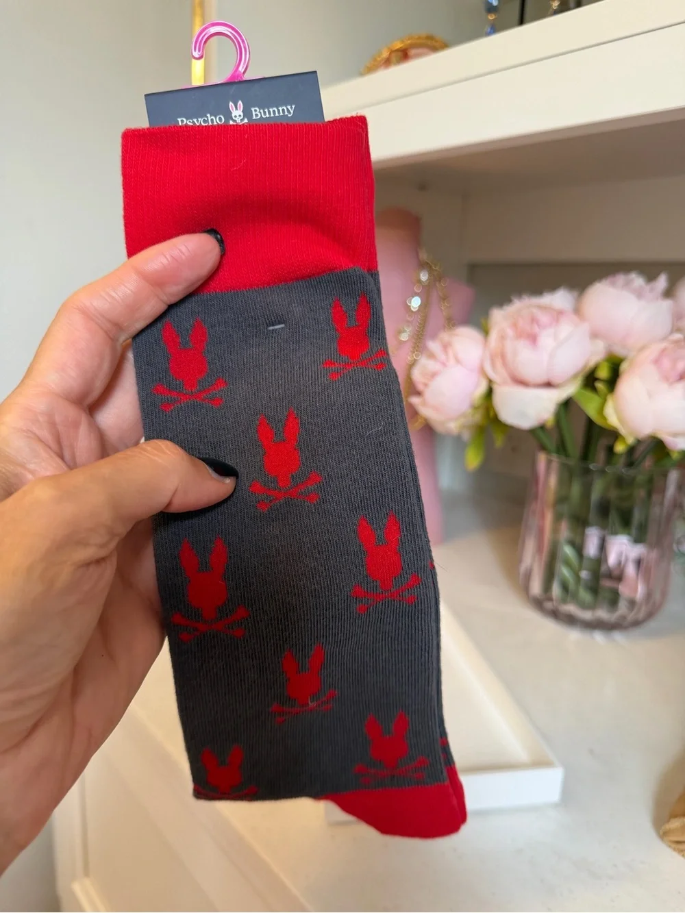 Psycho Bunny gray crew